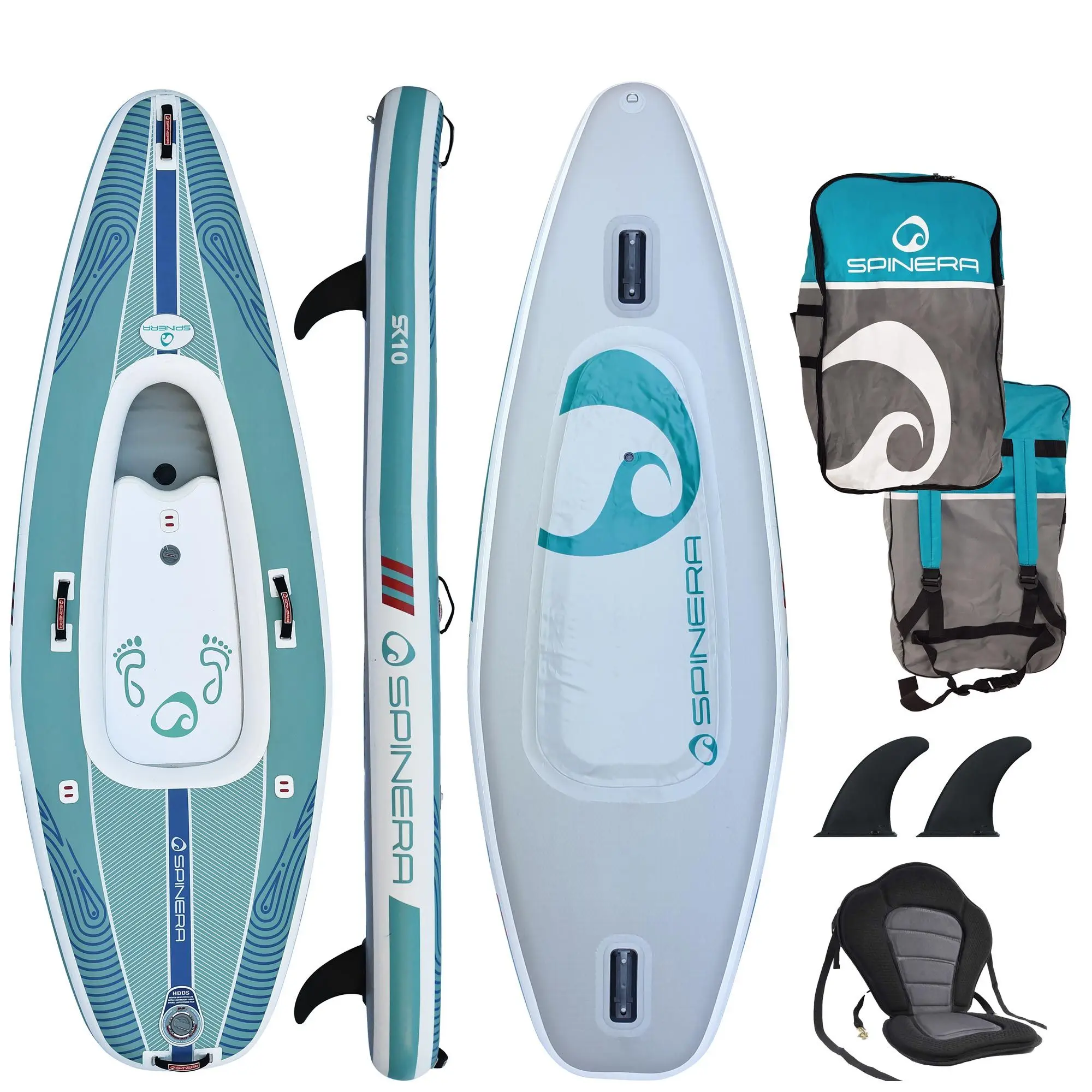 Spinera Sup dēlis - kajaks - pelddēlis 10 10´1"x 38.6" x 8" - 305x98x20 cm
