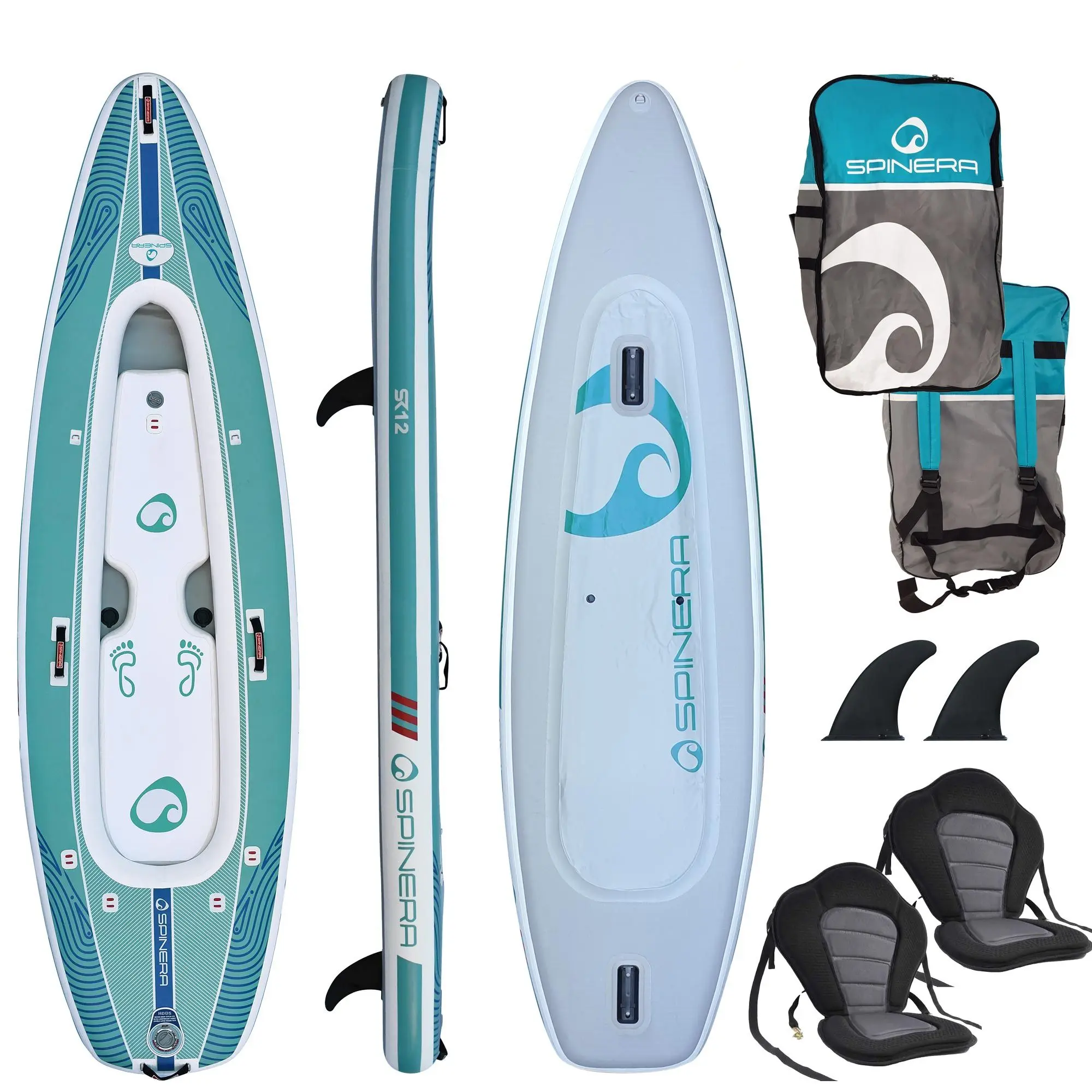 Spinera Sup dēlis - kajaks SK 12´0" x 38.6" x 8" - 365x98x20 cm